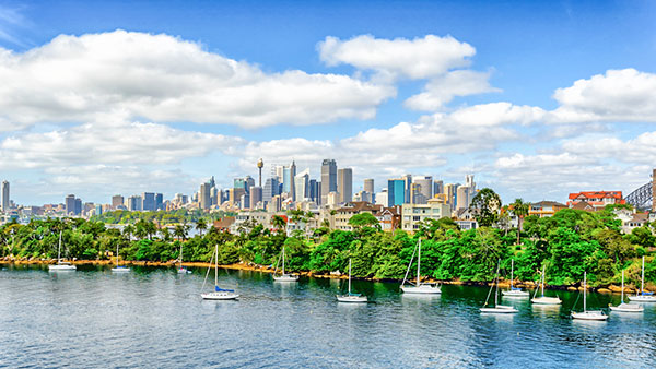 Point de vue de Mosman sur Sydney