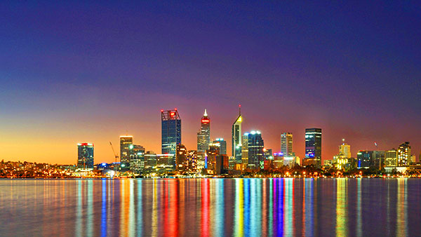 Vue panoramique de Perth