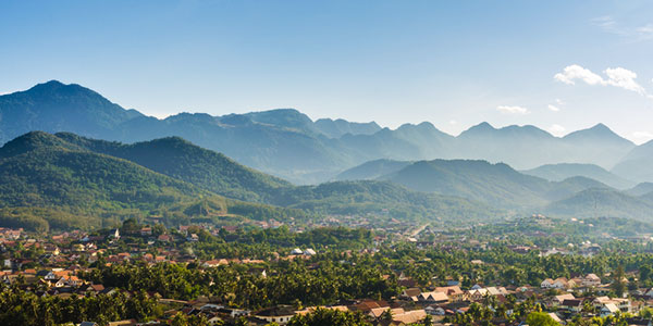 Vue du Mont Phou si sur la ville de Luang Prabang