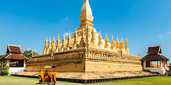 Pha That Luang, stupa bouddhique situé à Vientiane,