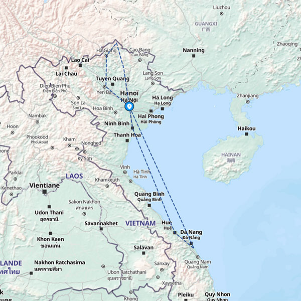 Map circuit Vietnam